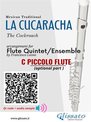 cover image of C Piccolo Flute (optional) part of "La Cucaracha" for Flute Quintet/Ensemble
